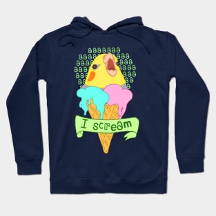 new ice cream cockatiel doodle Hoodie